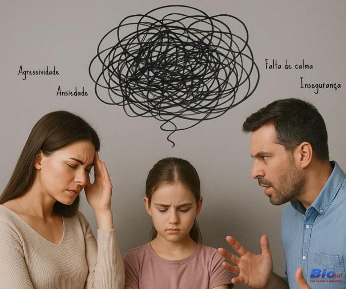 Ansiedade, falta de calma e agressividade