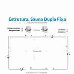  Sauna dupla fixa 
